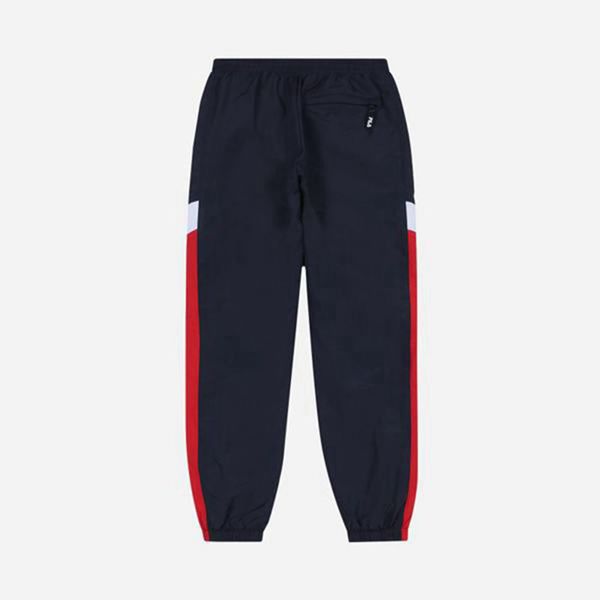 Fila Heritage Warm Up Men's Pants - Navy,NZ 854-12947